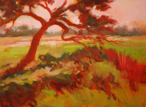 J_Suarez_Cypress Tree on Marsh_Oil