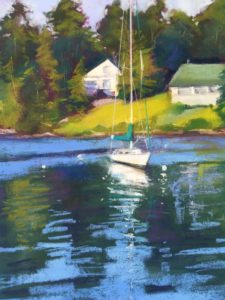 Summer Reflections Maine
Medium: Pastel
Size: 16" x 12"